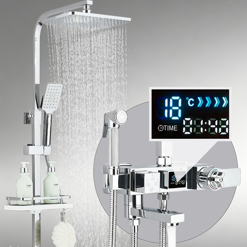 Chrom duschsystem mit - chrom,
