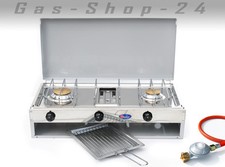 Propan Edelstahl Gaskocher Gas Kocher 2/ 3 Flammen Campingkocher Camping Grill