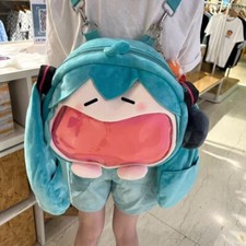Neu Hatsune Miku Umhängetasche Rucksack Mädchen Plüsch Rucksack Student Taschen