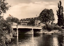 AK Rathenow, Schleusenkanal Brücke, 1968? (Nr. 3015)