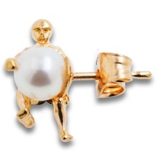 Single Ohrstecker 750 Gold 18