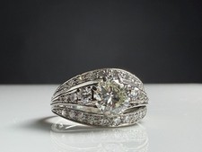 750 18K Weißgold Diamant Ring