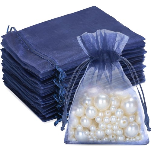 Organzasäckchen dunkelblau - organzasäckchen,