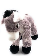 Plüschtier Stofftier Kuscheltier Maultier Langohr Reitesel Esel Länge 34 cm Grau
