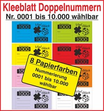 1000 Doppelnummern "Kleeblatt"