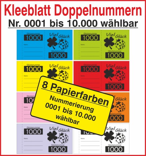 1000 doppelnummern kleeblatt - 1000, "kleeblatt"