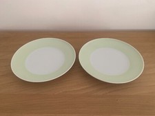 Melitta  * Minden  * 2 x Kuchenteller  pastell grün- Vintage