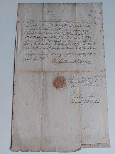 Altes dokument mit siegel - dokument,