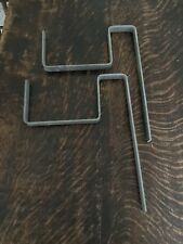 2 Halterungen, Bügel für Blumenkasten, Pflanzgefäß, Balkon, Stahl verzinkt