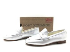 Post Xchange Damen Halbschuhe Gr. 37 Ballerina Slipper Freizeitschuhe Silber