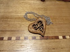 Herz Anhänger Holz Handarbeit