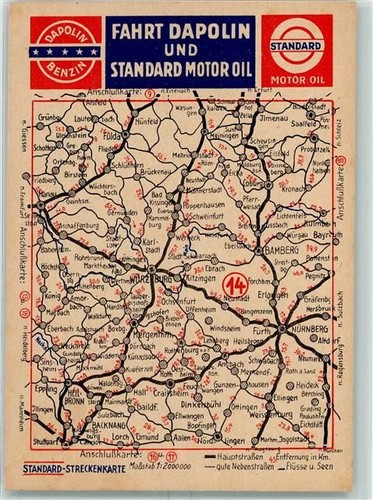 Streckenkarte 14 landkarte - streckenkarte,