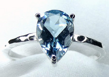 💎Ring Blautopas 925 Silber