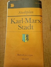 DDR Stadtplan Karl-Marx-Stadt