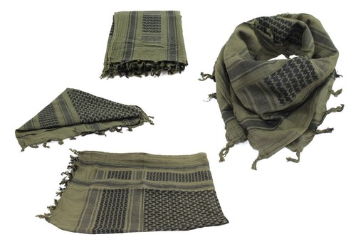 Mil tec shemag schwarz - shemag, schwarz/oliv