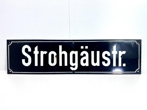 Altes emaille straßenschild - altes,