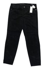 Marc Cain Damen Jeans Hose Gr.N6 schwarz uni gerade Regular Samt Neu