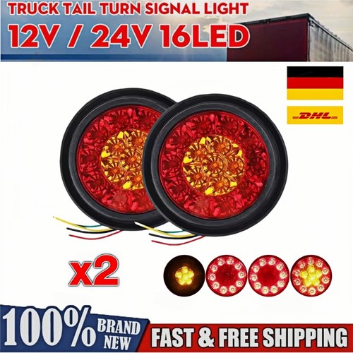 16led rund rücklicht - 2x,