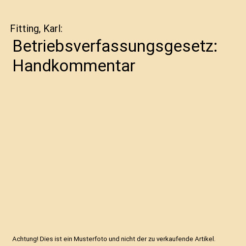 Betriebsverfassungsgesetz