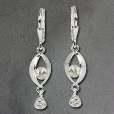 SilberDream Ohrhänger weiß