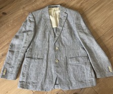 Christian Berg Leinensakko Jacket Blau Gr 52