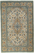 Perserteppich Kashan Kork 307 x 197 cm Orientteppich Top Zustand - Beige