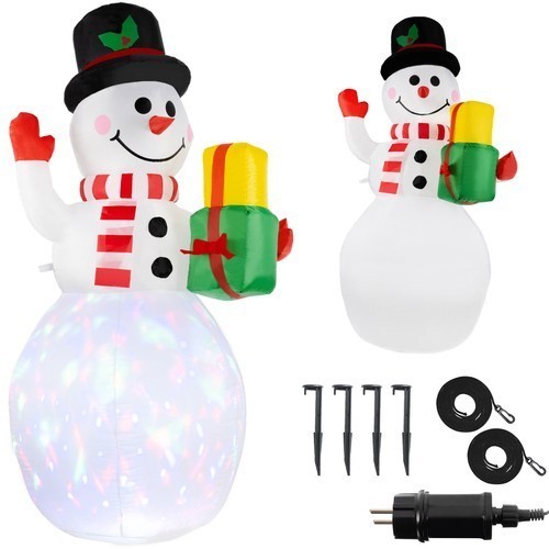 Leuchtender led schneemann - led,