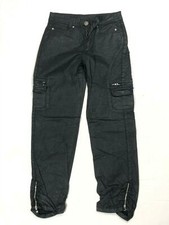 55445 Damen Hose Jeans Jacky-O Modell CONDESSA W33 schwarz - Lederoptik