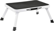 HI - Stahl Klapptritt Wohnwagen Tritt Stufe Leiter Camping Hocker 38x17 cm