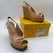 KEILSANDALEN FENDI SAND RAFIA