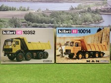 Kibri 10352 10014 H0 Bausatz 2 Stk Mercedes + MAN Kipper OVP (VH) C1057