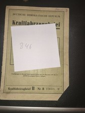 Ddr kfz brief awo sport - kfz,