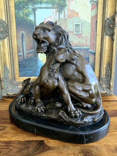 Bronzefigur löwen kg - bronzefigur,