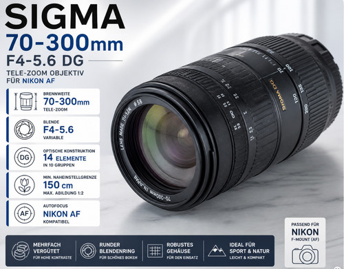 Sigma 300mm 5 6 - sigma, 70-300mm