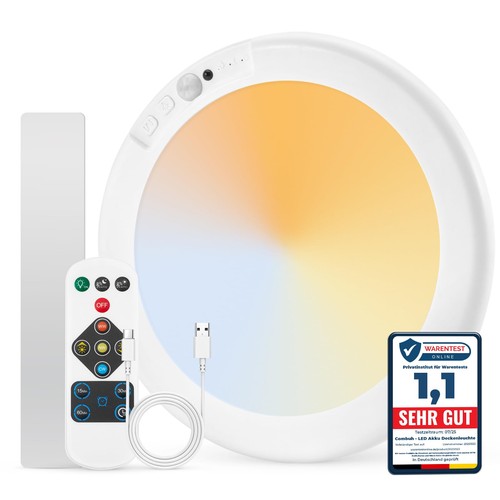 Akku lampe mit bewegungsmelder - akku,