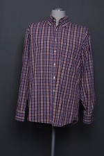 180 B96 GILBERTO Hemd KW41 42 Gr.L weiß blau rot kariert Button Down CLASSIC FIT