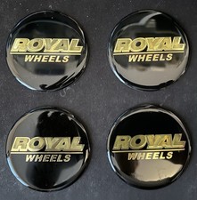 Royal Wheels Nabendeckel-Aufkleber Felgendeckel (4 Stück)