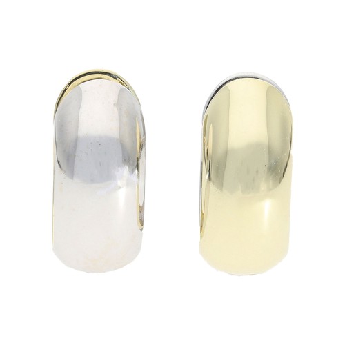 Bicolor creolen 585 - bicolor,