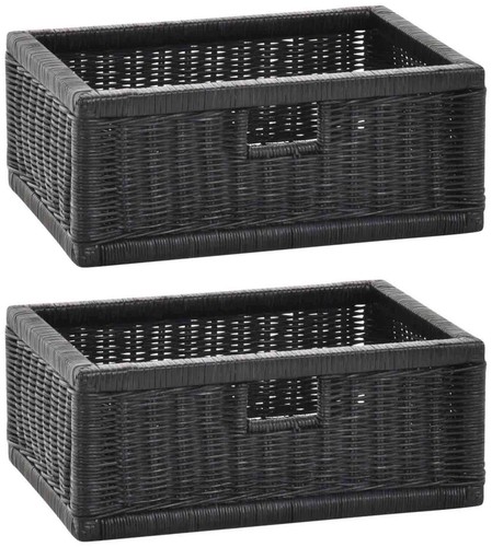 Set regalkorb holzrahmen - regalkorb/,