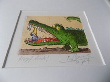 Peter Bauer Lithographie "