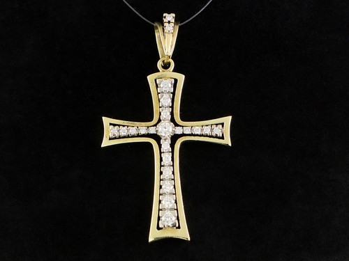 Großes brillant kreuz - großes,
