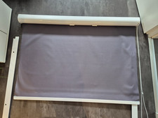 Fenster/ Verdunklungsrollo mit Führungsschienen anthrazit 120 x 130