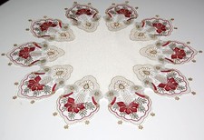 Tischdecke Weihnachten Rund Plauener Spitze Mitteldecke Spitzen Tischdecke 55 cm