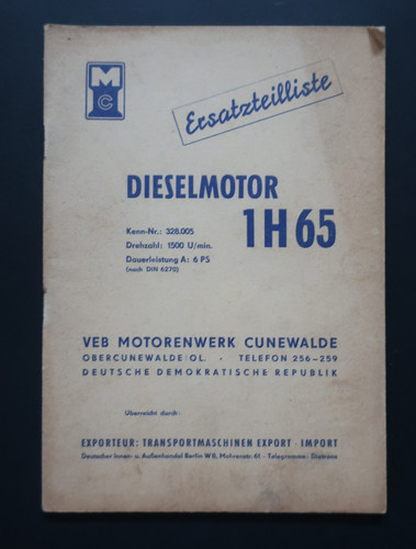 Original ddr ersatzteilliste - ddr,