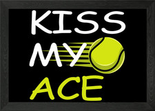 Gerahmtes Wandbild Kiss My Ace