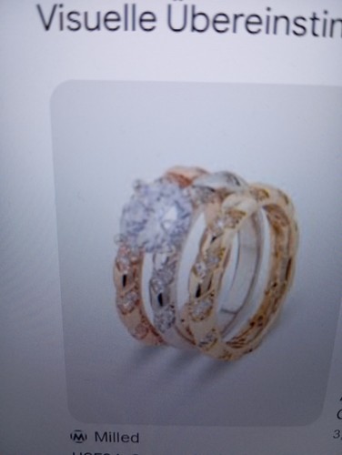 Ring set tricolor von alfredo - set,