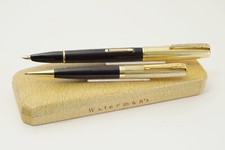 Waterman Taperite Statleigh Set Hebelfüllhalter Drehbleistift in Box Vintage