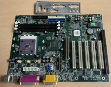 RETRO Mainboard Sockel A ( S462 ) QDI KinetiZ 7T / AMD Athlon 1000 / Blende