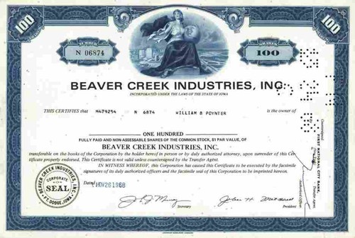 Beaver creek industries inc - beaver,