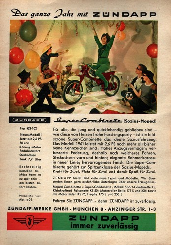 Zündapp werbeanzeige werbung - zündapp,
